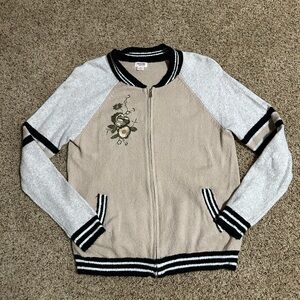 Mossimo Supply Co. Tan and Gray Cardigan